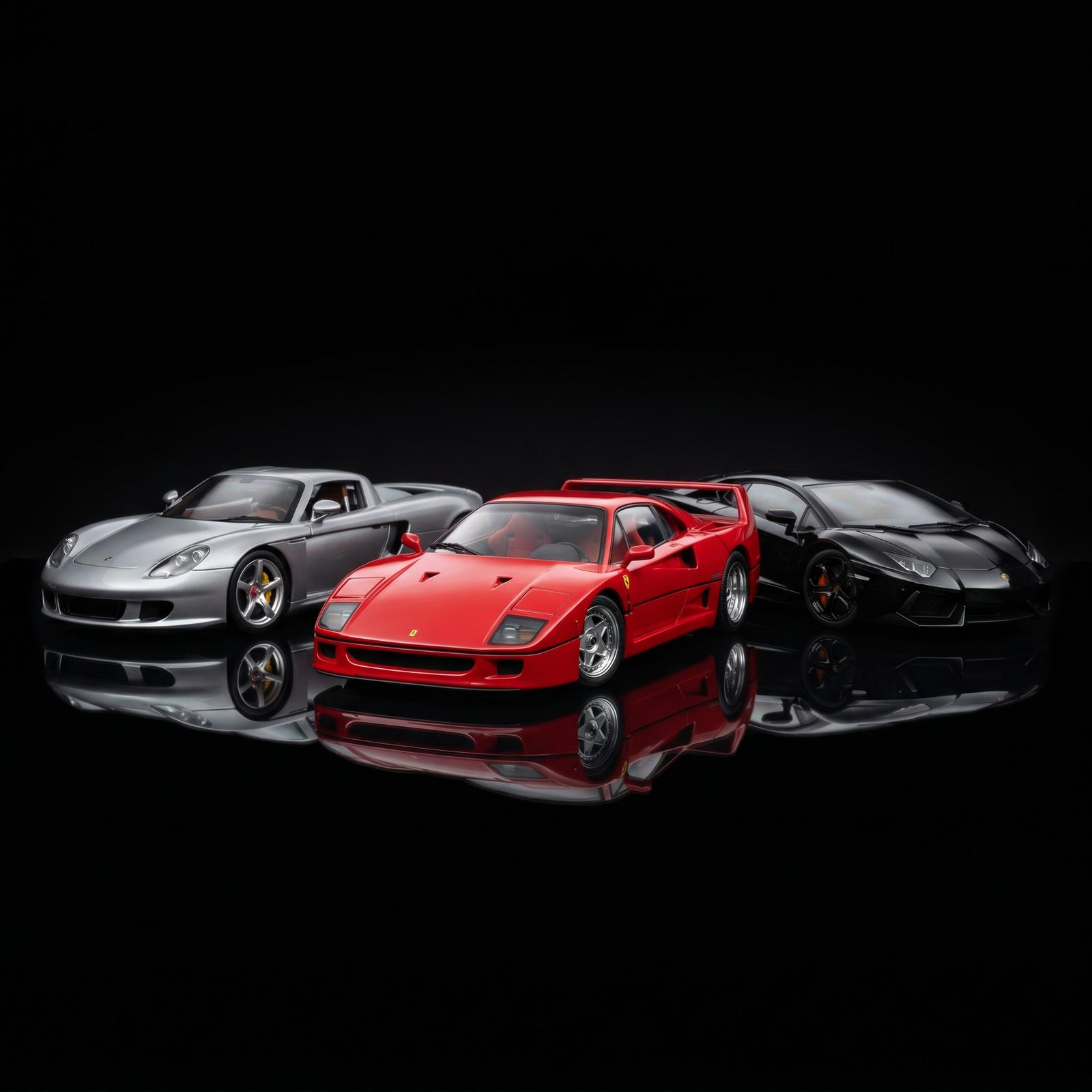 Neue Diecast Modellautos — Porsche, Lamborghini und Ferrari Sammlermodelle im Massstab 1:18