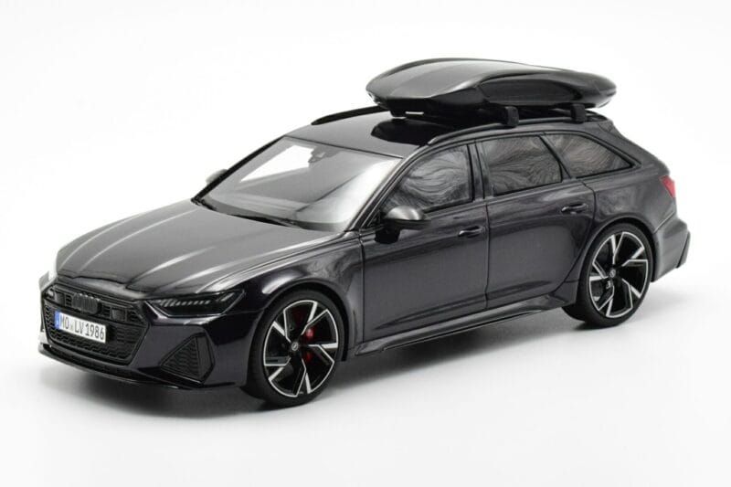 Audi RS6 C8 Avant Mythos Schwarz Mit Carbon-Dach Asien-Edition GT Spirit 1:18