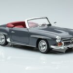 Mercedes 190 SL W121 Roadster Grau Norev 1:18