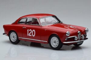 Alfa Romeo Giulietta SV #120 Mille Miglia 1956 Kyosho 1:18 08957A Metall – Bild 5 von 9