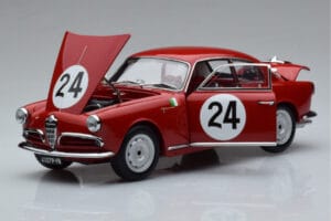 Alfa Romeo Giulietta SV #24 Targa Florio 1958 Kyosho 1:18 08957B Metall – Bild 2 von 9