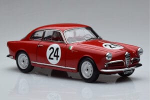 Alfa Romeo Giulietta SV #24 Targa Florio 1958 Kyosho 1:18 08957B Metall – Bild 5 von 9