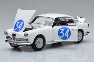 Alfa Romeo Giulietta SV #34 Targa Florio 1960 Kyosho 1:18 08957C Metall – Bild 2 von 9
