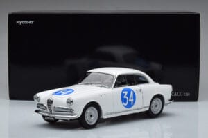 Alfa Romeo Giulietta SV #34 Targa Florio 1960 Kyosho 1:18 08957C Metall – Bild 9 von 9