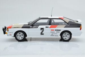 Audi Quattro Audi Sport #1 H. Mikkola / A. Hertz Winners International Swedish Rally 1981 Minichamps 1:18 155811102 Metall – Bild 3 von 6