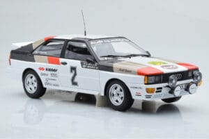 Audi Quattro Audi Sport #1 H. Mikkola / A. Hertz Winners International Swedish Rally 1981 Minichamps 1:18 155811102 Metall – Bild 4 von 6