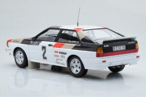 Audi Quattro Audi Sport #1 H. Mikkola / A. Hertz Winners International Swedish Rally 1981 Minichamps 1:18 155811102 Metall – Bild 5 von 6