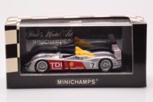 Audi R10 TDI LMP1 #7 R. Capello / T. Kristensen / A. McNish 24 Hours of Le Mans 2006 Minichamps 1:43 400061607 Metall – Bild 4 von 4