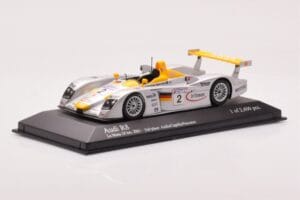 Audi R8 Infineon #2 L. Aiello / R. Capello / Pescatori 2nd Place 24 Hours of Le Mans 2001 Minichamps 1:43 400011202 Metall – Bild 2 von 4