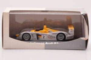 Audi R8 Infineon #2 Winner ALMS Petit Le Mans 2002 Minichamps 1:43 400021382 Metall – Bild 4 von 4
