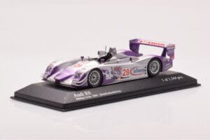 Audi R8 LMP900 #28 F. Biela / P. Kaffer / A. McNish 12 Hours of Sebring Winner 2004 Minichamps 1:43 4000412328 Metall – Bild 2 von 4