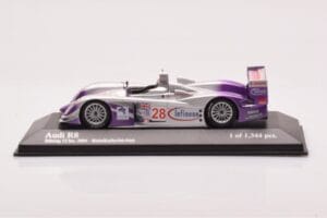 Audi R8 LMP900 #28 F. Biela / P. Kaffer / A. McNish 12 Hours of Sebring Winner 2004 Minichamps 1:43