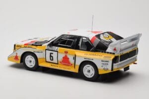 Audi Sport Quattro S1 E2 #6 H. Mikkola / A. Hertz Rally 1000 Lakes 1985 IXO 1:18 18RMC161B Metall – Bild 5 von 6