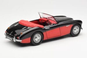Austin-Healey 3000 Mk I Spider Schwarz Rot Kyosho 1:18 08141KR Metall – Bild 3 von 8