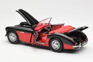 Austin-Healey 3000 Mk I Spider Schwarz Rot Kyosho 1:18 08141KR Metall – Bild 5 von 8