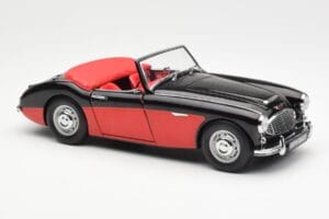 Austin-Healey 3000 Mk I Spider Schwarz Rot Kyosho 1:18 08141KR Metall – Bild 6 von 8
