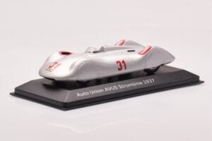 Auto Union Stromlinie #31 AVUS 1937 Silber Minichamps 1:43 5030900503 Metall – Bild 2 von 4