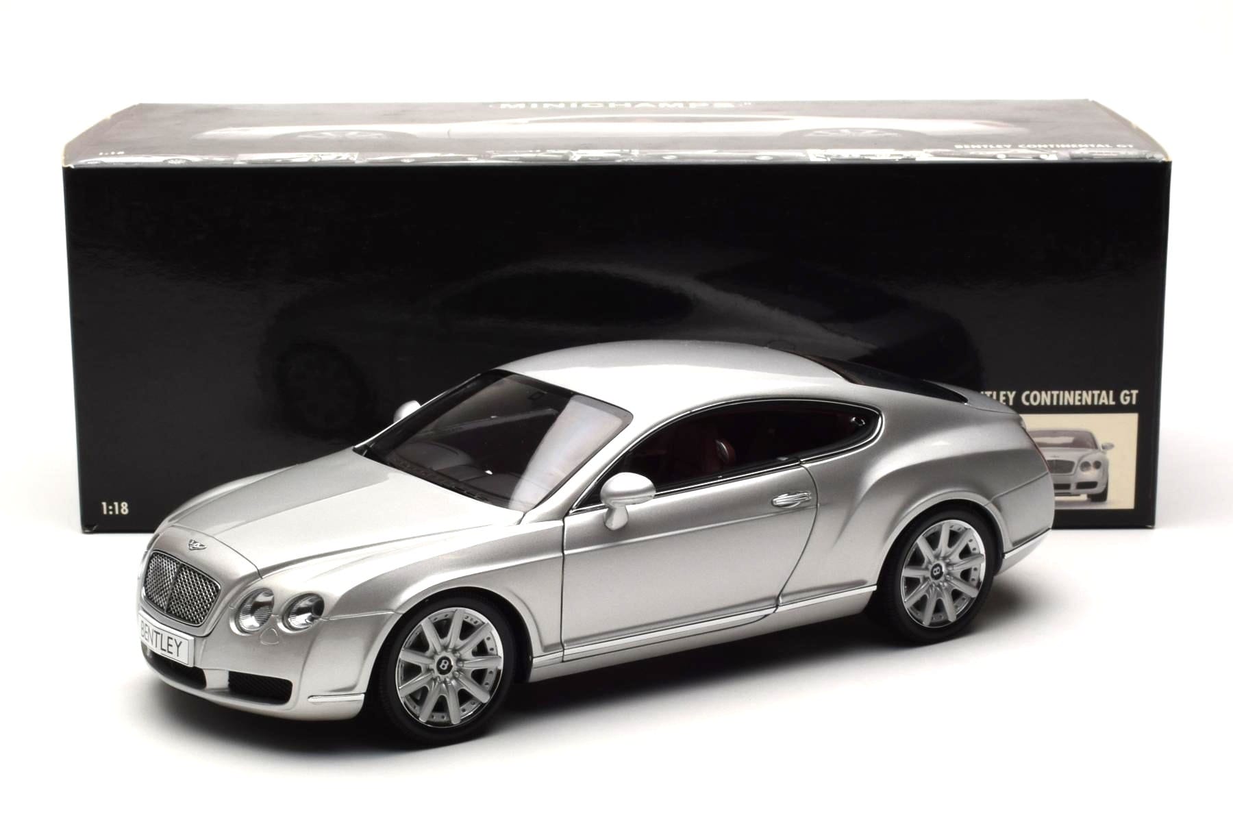 Bentley Continental GT Silber Minichamps 1:18 100139021 Metall – Bild 8 von 8