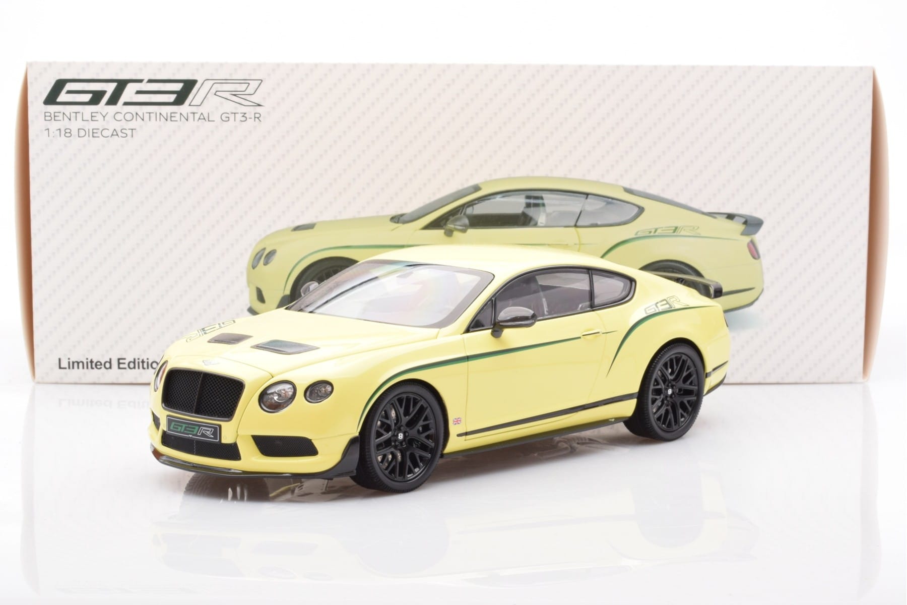 Bentley Continental GT3-R Citric Almost Real 1:18 830403 Metall – Bild 8 von 8