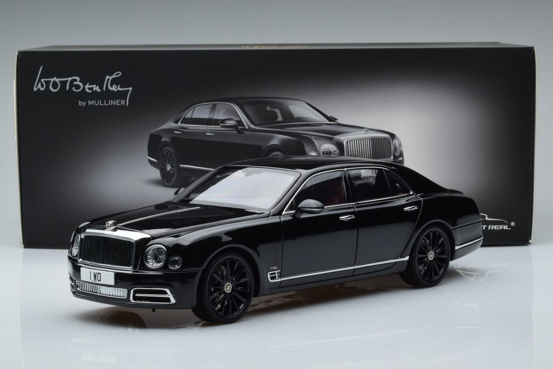 Bentley Mulsanne W.O. Edition By Mulliner Schwarz Almost Real 1:18 830508 Metall – Bild 11 von 11