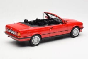 BMW 318i E30 Cabriolet Rot Norev 1:18 183210 Metall – Bild 2 von 6