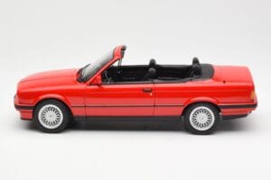 BMW 318i E30 Cabriolet Rot Norev 1:18 183210 Metall – Bild 3 von 6