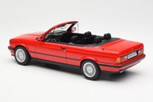 BMW 318i E30 Cabriolet Rot Norev 1:18 183210 Metall – Bild 5 von 6