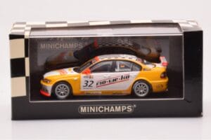 BMW 320i E46 Wiechers Sport #32 Hennerici / Wiechers WTCC 2005 Minichamps 1:43 400052432 Metall – Bild 4 von 4