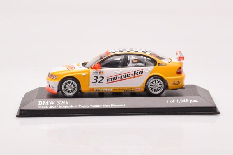 BMW 320i E46 Wiechers Sport #32 Hennerici / Wiechers WTCC 2005 Minichamps 1:43
