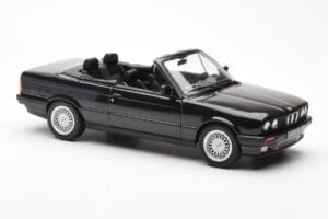 BMW 325i E30 Cabriolet Schwarz Metallic Norev 1:18 183211 Metall – Bild 4 von 6