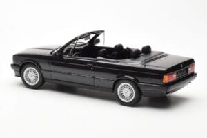BMW 325i E30 Cabriolet Schwarz Metallic Norev 1:18 183211 Metall – Bild 5 von 6