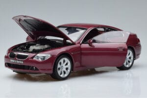 BMW 645Ci E63 Dunkelrot Kyosho 1:18 08701CR Metall – Bild 2 von 7