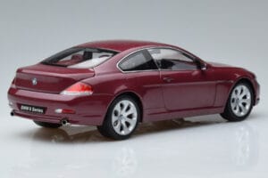 BMW 645Ci E63 Dunkelrot Kyosho 1:18 08701CR Metall – Bild 3 von 7