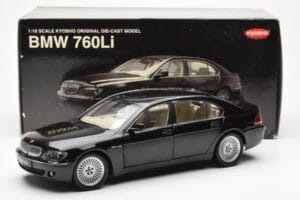 BMW 760Li E66 Schwarz Kyosho 1:18 08572BK Metall – Bild 9 von 9