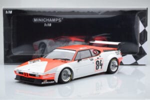 BMW M1 Equipe Dominique Lacaud #84 H. Stuck / Burger / D. Lacaud 24 Hours of Le Mans 1980 Minichamps 1:18 155802984 Metall – Bild 6 von 6