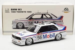BMW M3 E30 #56 P. Brock / J. Richards Mobil Bathurst 1000 1988 AUTOart 1:18 88847 Metall – Bild 9 von 9