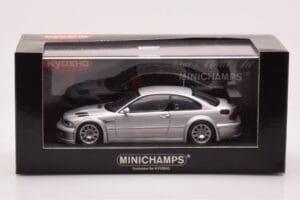 BMW M3 E46 GTR Street Silber Minichamps 1:43 403012105 Metall – Bild 4 von 4