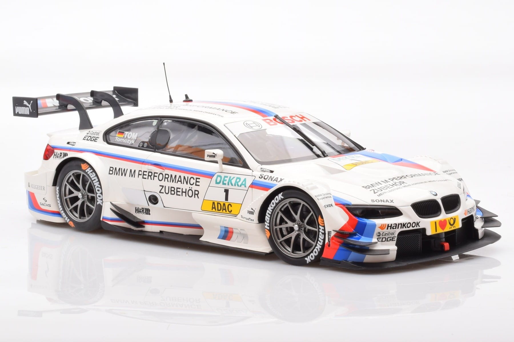 BMW M3 E92 #1 M. Tomczyk BMW M Performance DTM 2012 Minichamps 1:18 80432320097 Metall – Bild 6 von 8
