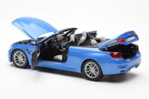 BMW M4 F83 Cabriolet Yas Marina Blau Paragon 1:18 80432339612 Metall – Bild 5 von 8