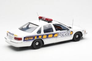 Chevrolet Caprice Watkins Glen Polizei UT Models 1:18 21028 Metall – Bild 2 von 6