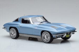 Chevrolet Corvette C2 Sting Ray Blau Norev 1:18 189050 Metall – Bild 4 von 6