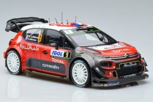 Citroen C3 WRC #9 S. Lefebvre / G. Moreau Tour de Corse 2017 Norev 1:18 181633 Metall – Bild 4 von 6