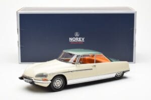 Citroen DS 21 Le Leman Cabriolet Elfenbein und Grün Norev 1:18 181751 Metall – Bild 6 von 6
