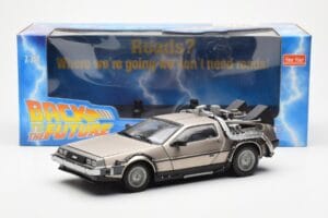 DeLorean DMC-12 Time Machine Back to the Future Silber Sun Star 1:18 2711 Metall – Bild 2 von 8