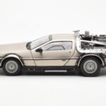 DeLorean DMC-12 Time Machine Back to the Future Silber Sun Star 1:18 - image 3 of 8