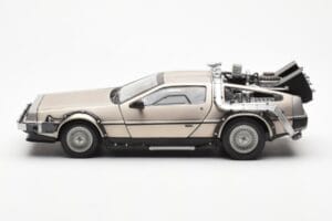 DeLorean DMC-12 Time Machine Back to the Future Silber Sun Star 1:18 2711 Metall – Bild 3 von 8