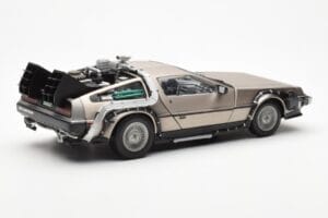 DeLorean DMC-12 Time Machine Back to the Future Silber Sun Star 1:18 2711 Metall – Bild 5 von 8