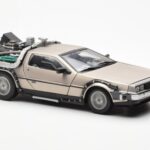 DeLorean DMC-12 Time Machine Back to the Future Silber Sun Star 1:18 - image 6 of 8