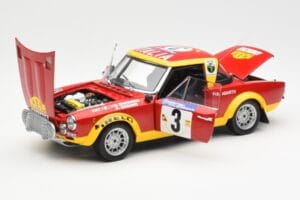 Fiat 124 Abarth #3 Barbasio / Sodano East African Safari Rally 1974 Sun Star 1:18 4952 Metall – Bild 2 von 8