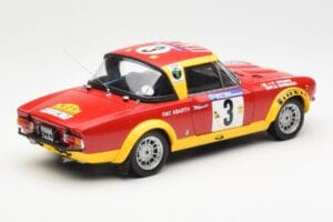 Fiat 124 Abarth #3 Barbasio / Sodano East African Safari Rally 1974 Sun Star 1:18 4952 Metall – Bild 3 von 8